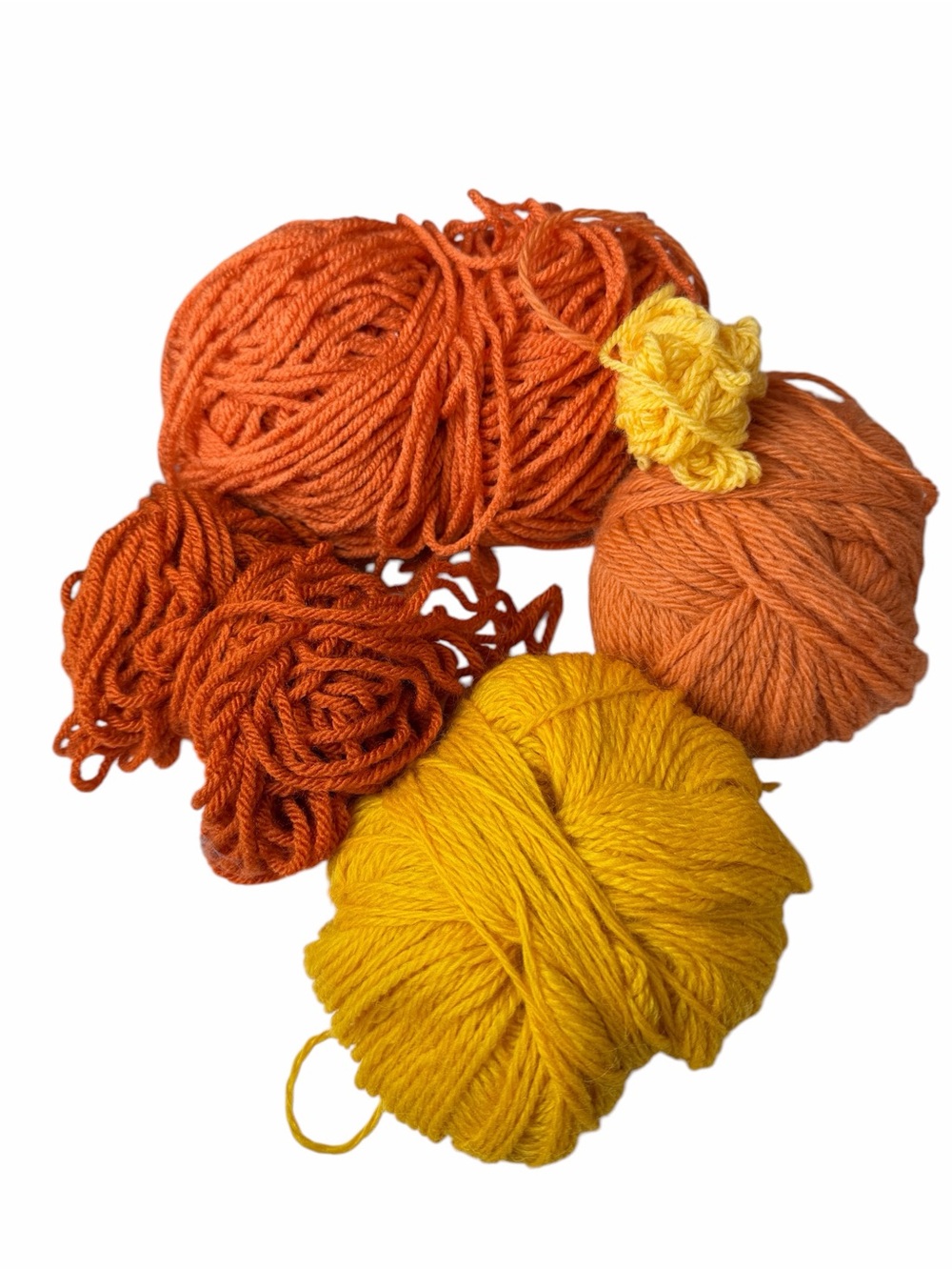 Yarn Mixed Fall Lot Orange Yellow Gold Rust Yarn Skeins Crafts Knit Crochet